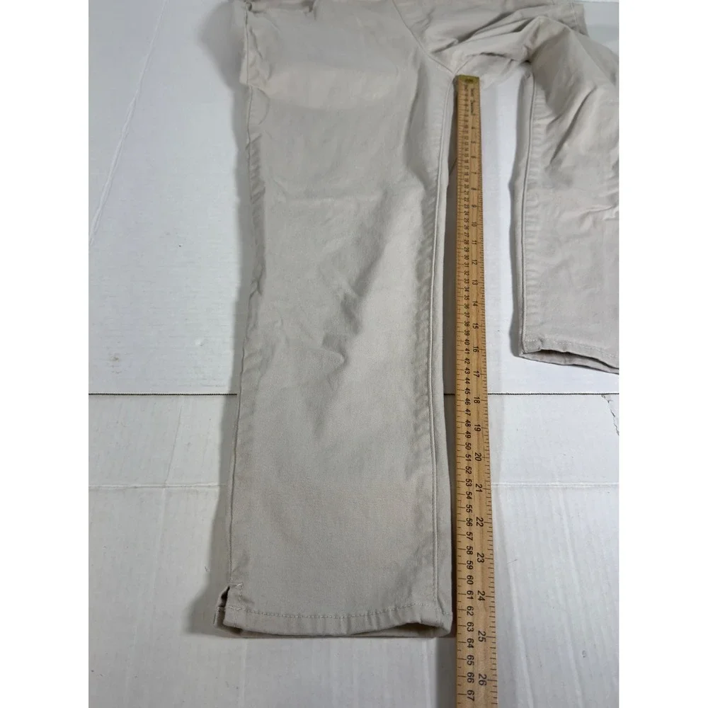 Gloria Vanderbilt All Around Slimming‎ Effect Pants Beige Cropped Size 10